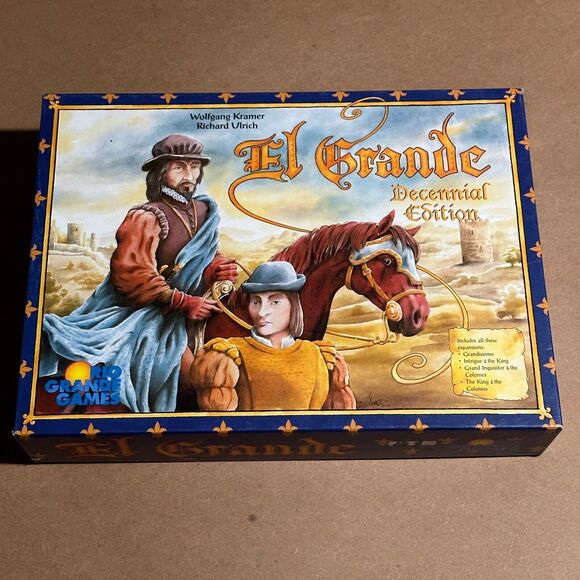 El Grande Decennial Edition Rio Grande Games Complete 12+ - Picture 1 of 16